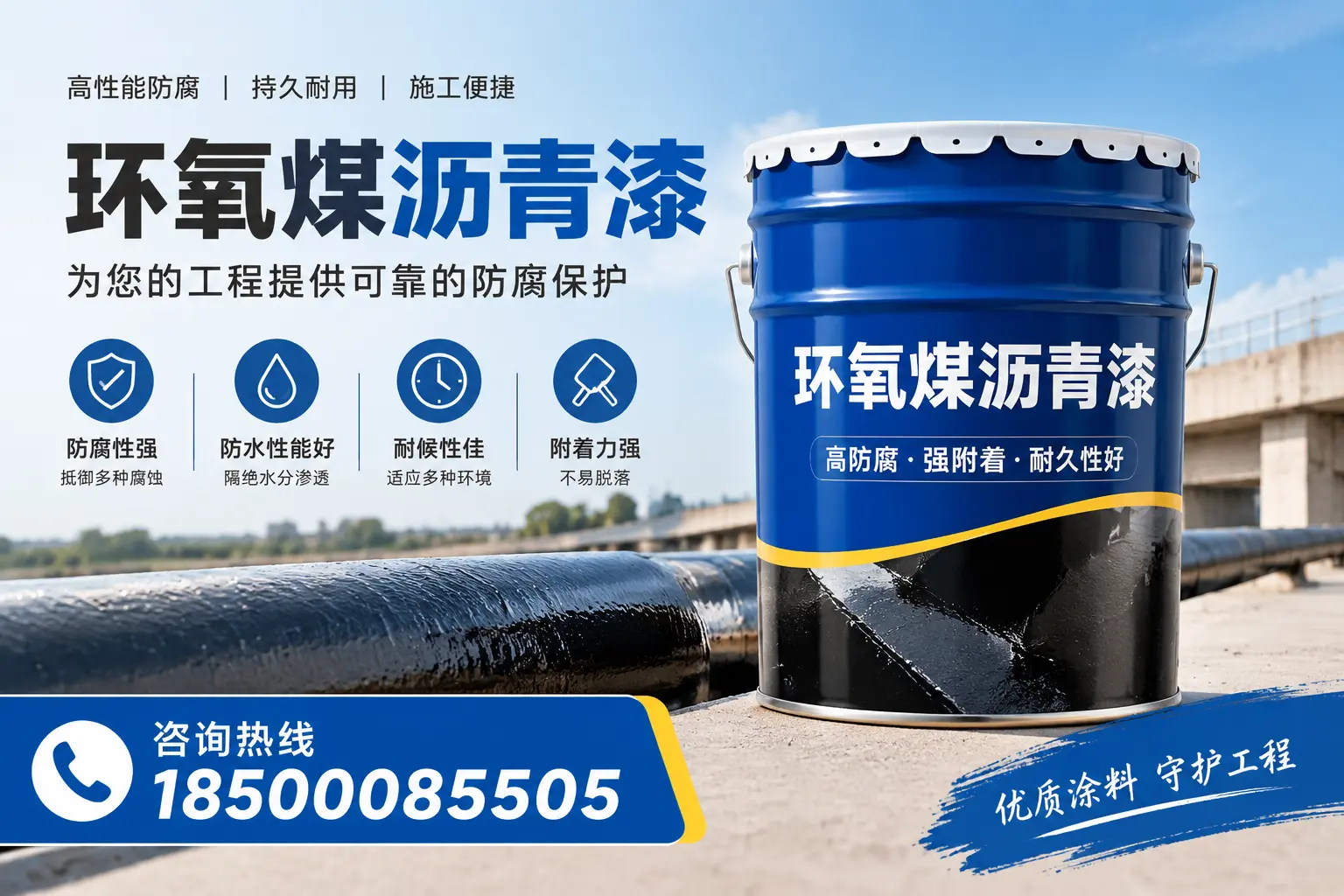 环氧煤沥青漆的成分解析，阿拉尔用户了解施工材料